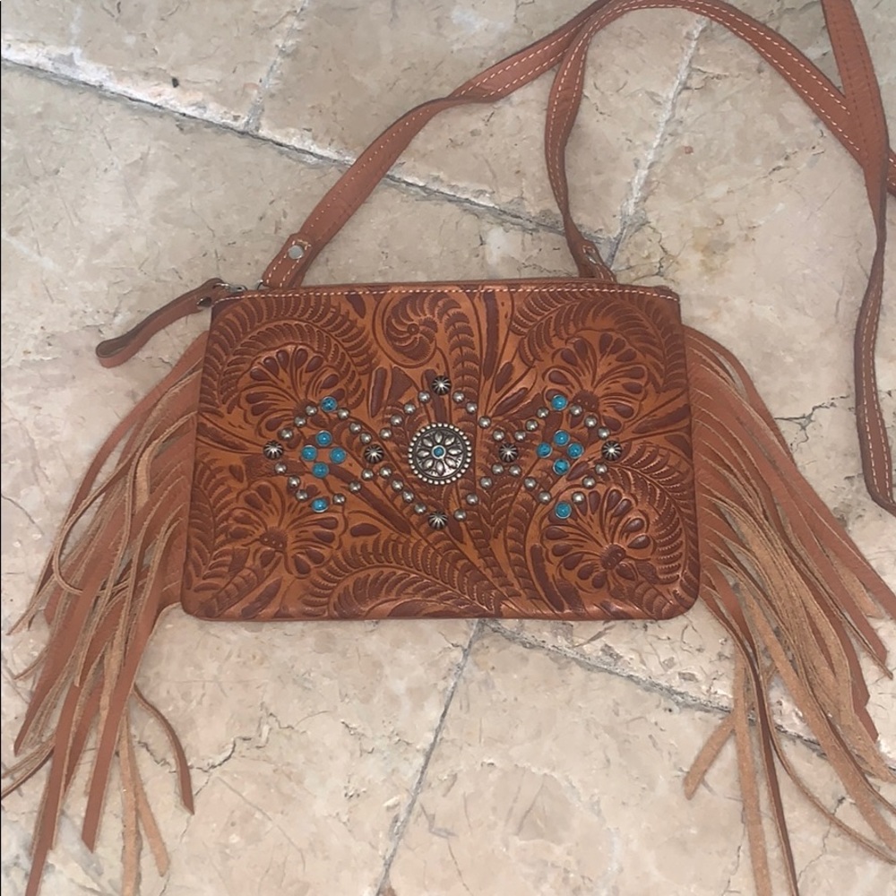American West crossbody with fringe